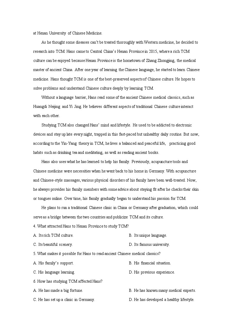 河南省商丘市2022-2023学年高一英语上学期期中联考试题（Word版附解析）03