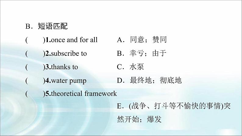 人教版高中英语选择性必修第二册UNIT 1 预习 新知早知道课件第7页