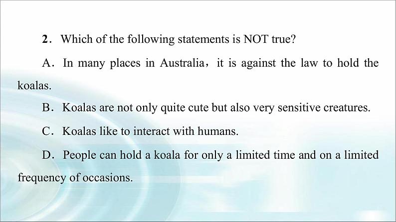 人教版高中英语选择性必修第四册UNIT 2 泛读 技能初养成课件+学案03