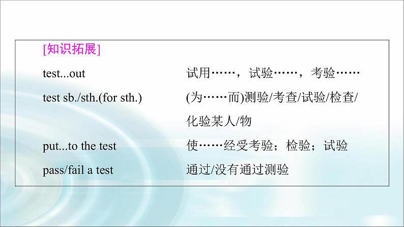 人教版高中英语选择性必修第四册UNIT 1 教学 知识细解码课件+学案06