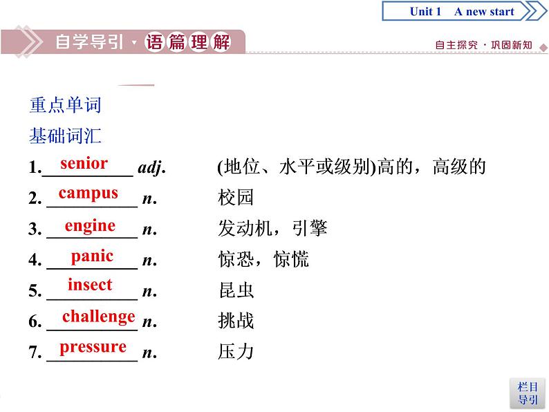 Unit 1 A New Start  Section Ⅰ　Starting out & Understanding ideas(PPT课件)08