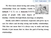 Unit 3 Fmaily Matters  Section Ⅰ　Starting out & Understanding ideas(PPT课件)