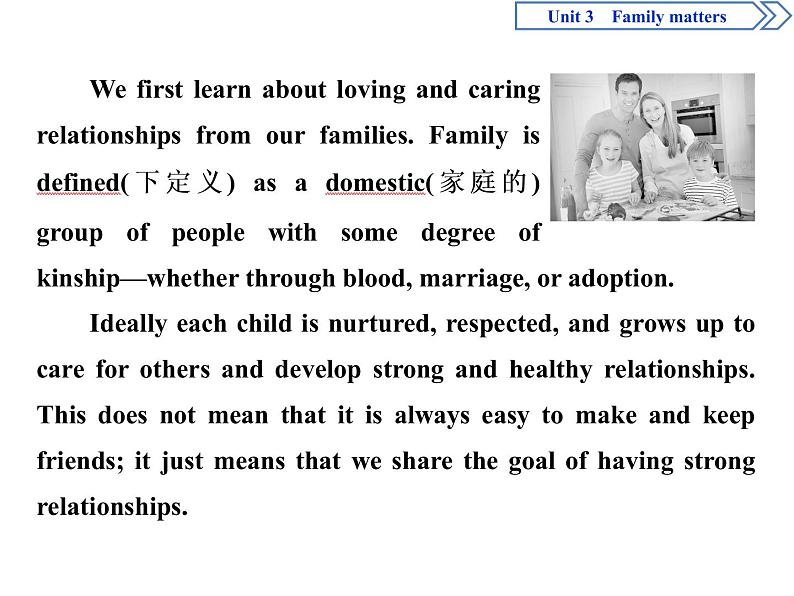 Unit 3 Fmaily Matters  Section Ⅰ　Starting out & Understanding ideas(PPT课件)03