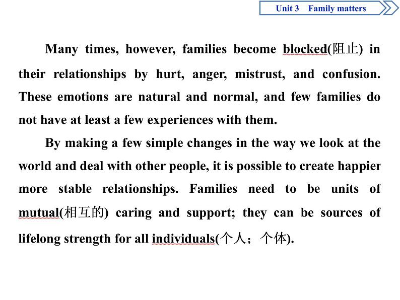 Unit 3 Fmaily Matters  Section Ⅰ　Starting out & Understanding ideas(PPT课件)05