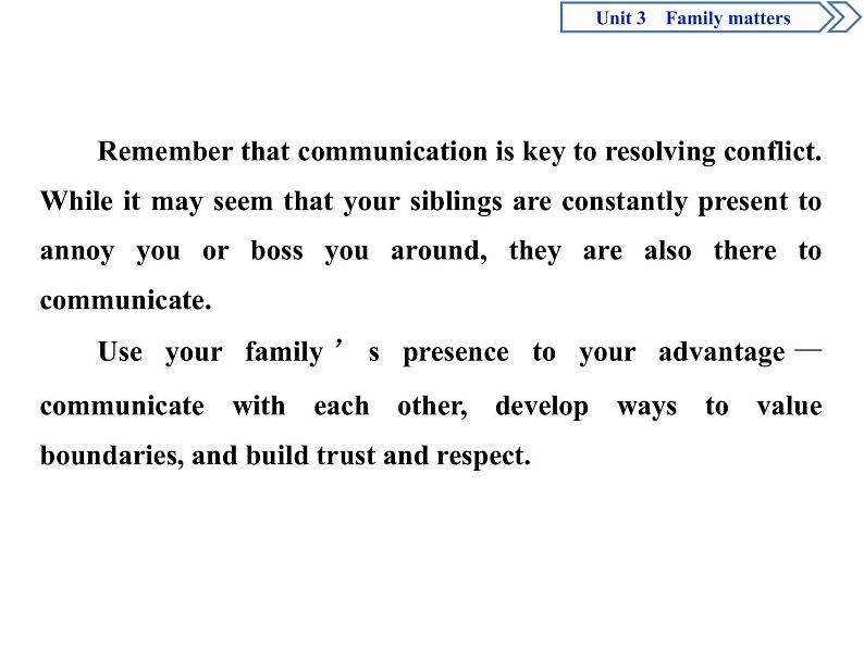 Unit 3 Fmaily Matters  Section Ⅰ　Starting out & Understanding ideas(PPT课件)07