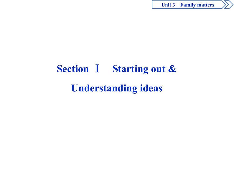 Unit 3 Fmaily Matters  Section Ⅰ　Starting out & Understanding ideas(PPT课件)08