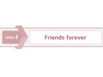 英语必修 第一册Unit 4 Friends forever背景图ppt课件