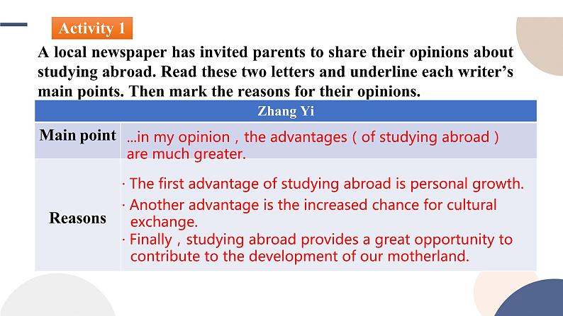 Unit 2 Bridging Cultures（Using Language阅读课）课件PPT第5页