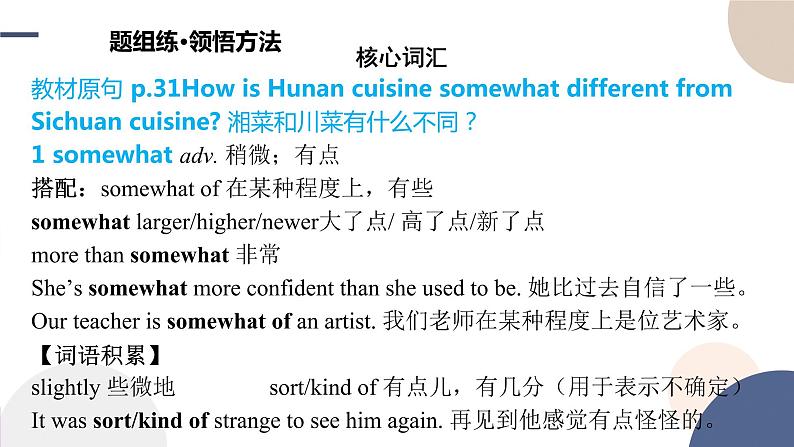 Unit 3 Food and Culture（Using Language词汇课）课件PPT02