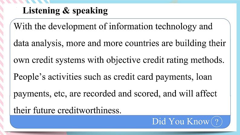 Unit 4 Everyday Economics Using language 3 课件08