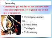 Unit 6 Space and Beyond Understanding ideas 课件