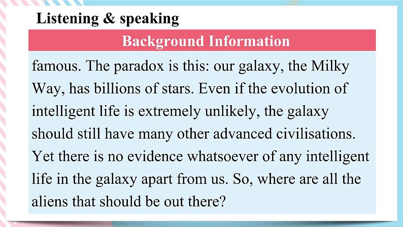 Unit 6 Space and Beyond Using language 2 课件06