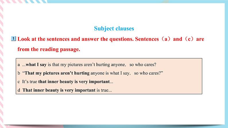 Unit 1 Face values  Using language(1)课件02