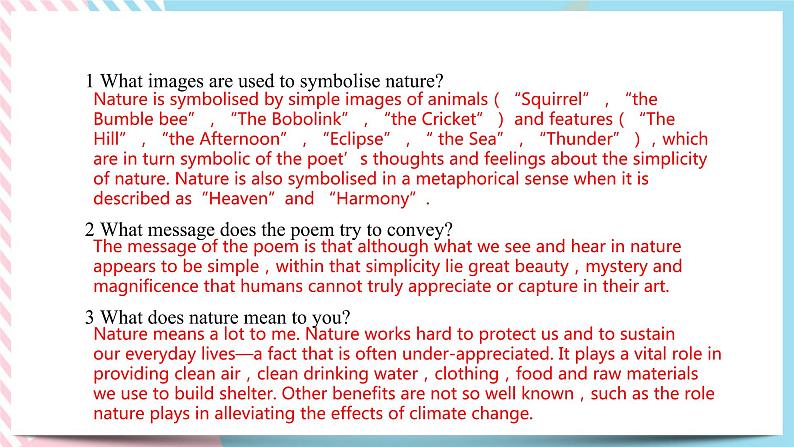 Unit 6 Nature in Words  Starting out & Understanding ideas课件第7页