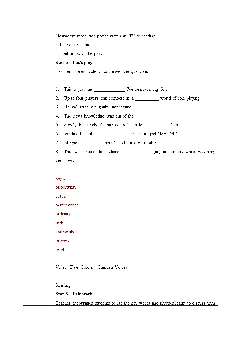 人教版英语必修二 Unit5 Music  (第2课时)课件（送教案练习）03