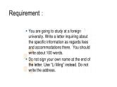 高考英语复习--作文专题-应用文写作 咨询信 课件