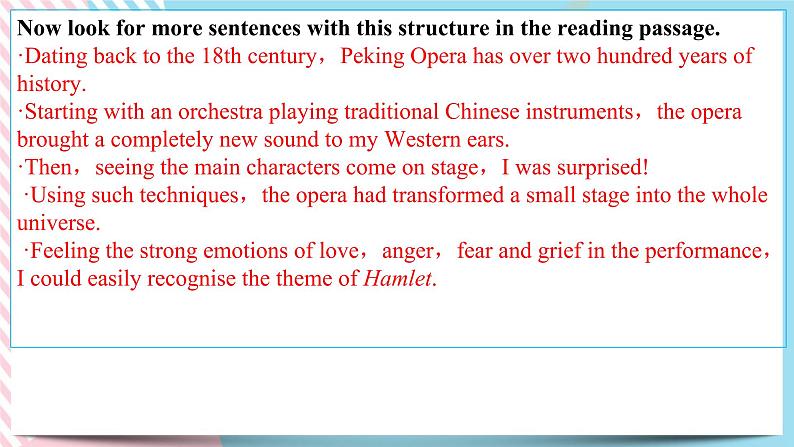 Unit 4 Stage and Screen Using language(1)语言点课件04