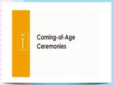 Unit 1 Growing up Starting out & Understanding ideas课件