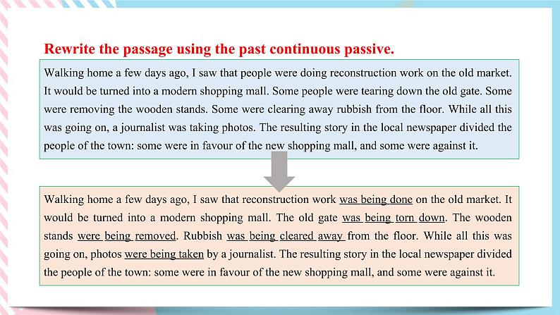 Unit 3 Times change Using language 课件05