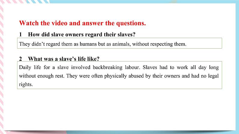 Unit 4 breaking boundaries Developing ideas & Presenting ideas课件06