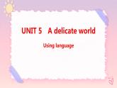 Unit 5 A delicate World Using language 課件