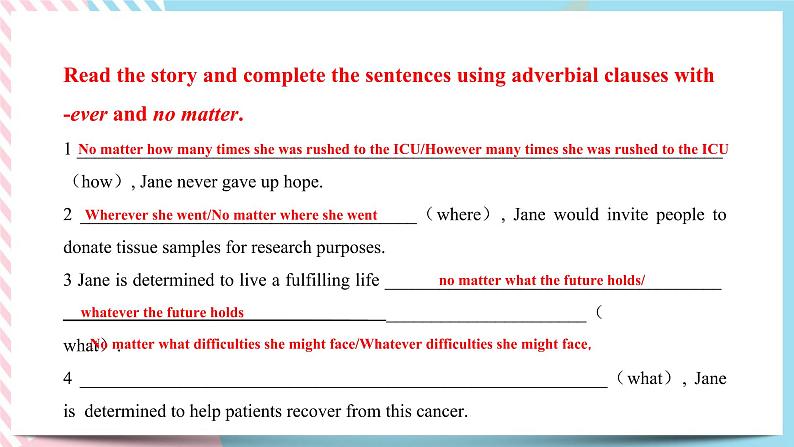 Unit 6 Survival Using language 课件07