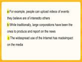 Unit 6 Lesson 2 Questions about Media 课本练习题课件学年高中英语北师大版选择性必修第二册