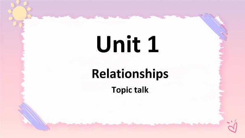 Unit 1 Relationships Topic talk-课件-北师大版（2019）选择性必修必修第一册01