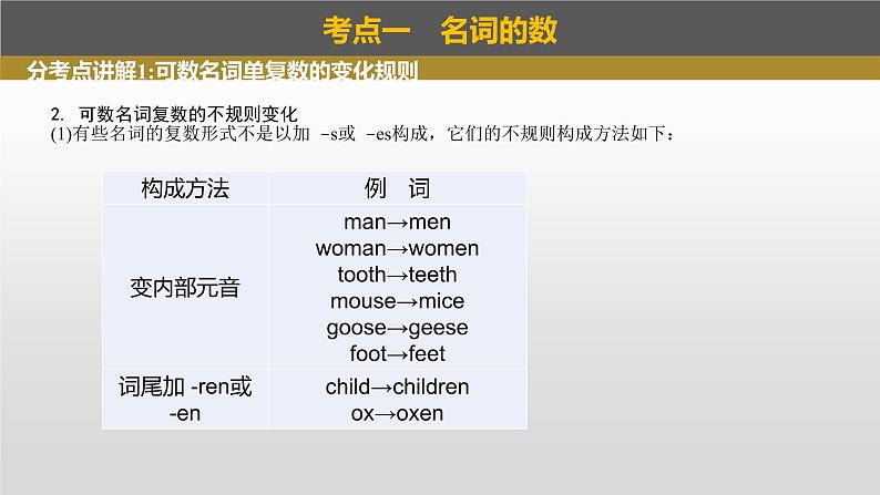 2023年高考英语一轮专题复习语法精讲：名词(1) 课件第5页