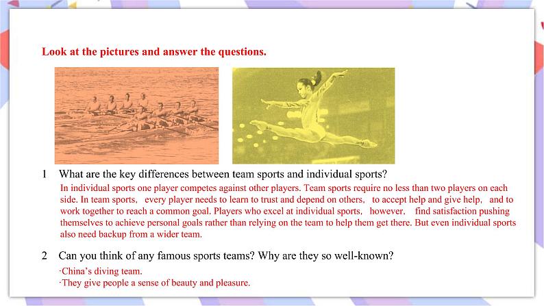 Unit 3 Fasterhigherstronger Developing ideas & Presenting ideas课件03