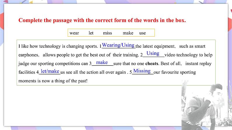 Unit 3 Fasterhigherstronger Using language(1)课件06