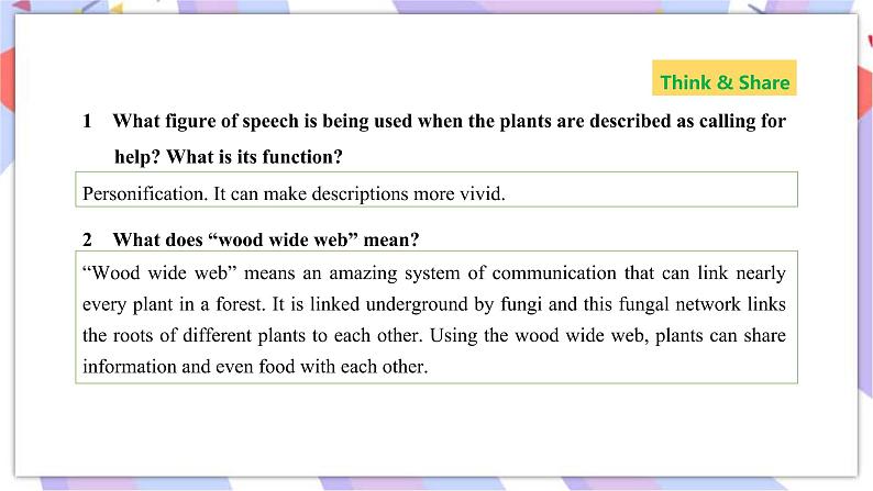 Unit 5 Revealing nature Developing ideas & Presenting ideas课件08