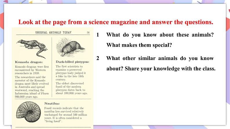 Unit 5 Revealing nature Starting out & Understanding ideas课件03