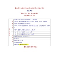 2023年高考英语二轮复习教案（新高考专用）语法填空03时态、语态、语气（Word版附解析）