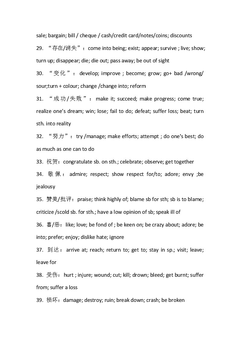 高中英语一轮复习完形填空常考四大高频词第3页