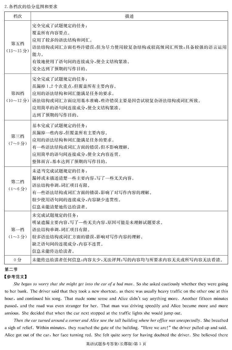 2023长沙长郡中学高三上学期月考（四）英语试卷含答案听力音频03
