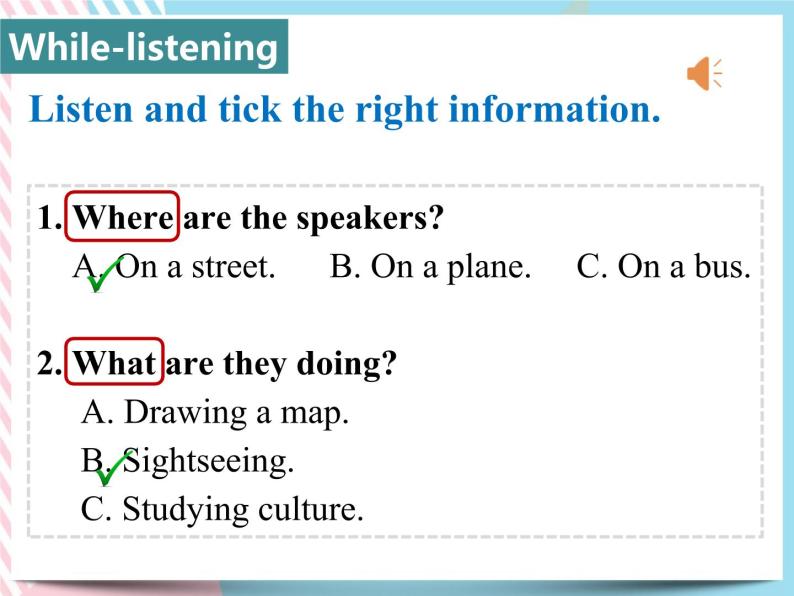 Unit 1 Cultural Heritage Listening and Talking 课件07