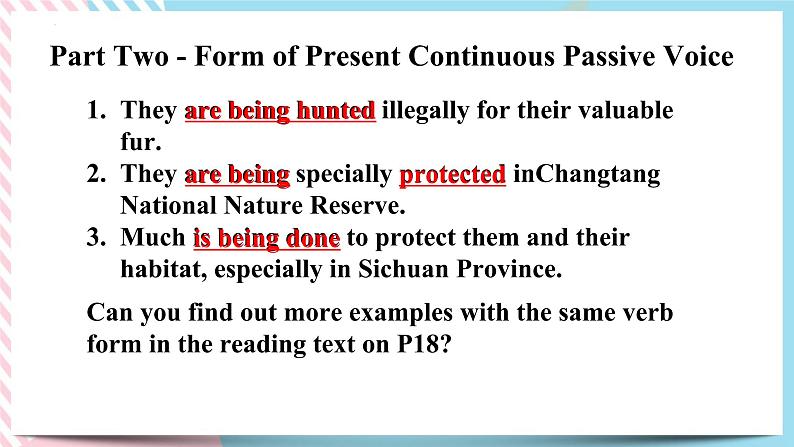 Unit 2 Wildlife Protection Discovering useful structure 课件06