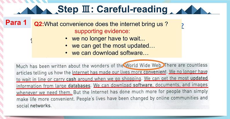 Unit 3 The Internet  Reading and Thinking 课件08