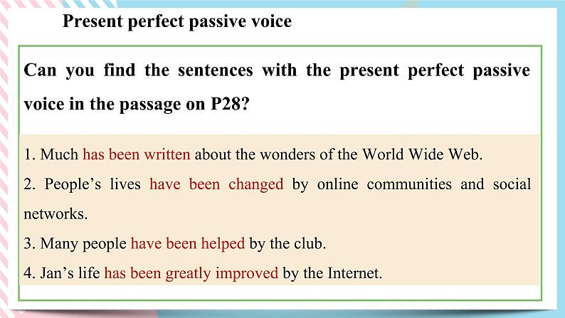 Unit 3 The Internet Discovering Useful Structures 课件06