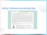 Unit 3 The Internet Reading for Writing 課件