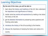 Unit 4 History and Traditions Reading and thinking 课件