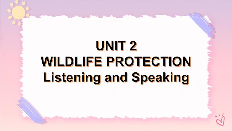 Listening and Speaking 课件第1页