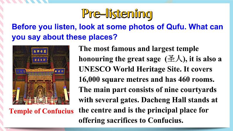 Unit 4 History and traditions Listening and Speaking 课件08