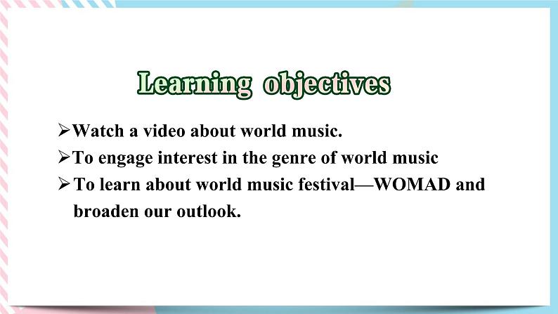 Unit 5  Mucis Video Time 课件02