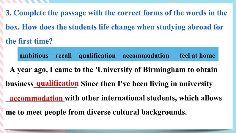 Unit 2 Bridging Cultures  Learning about language 课件06