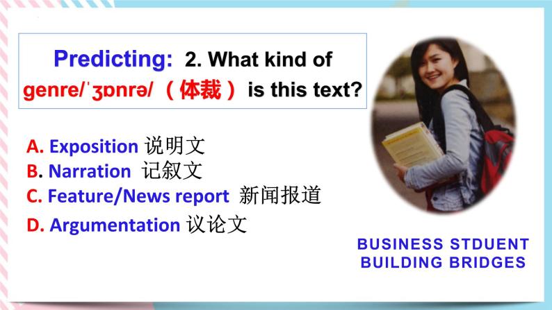 Unit 2 Bridging Cultures  Reading and Thinking 课件07