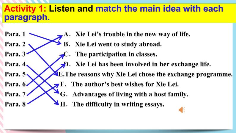 Unit 2 Bridging Cultures  Reading and Thinking 课件08