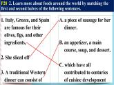 Unit 3 Food and Culture  Learning about language 课件