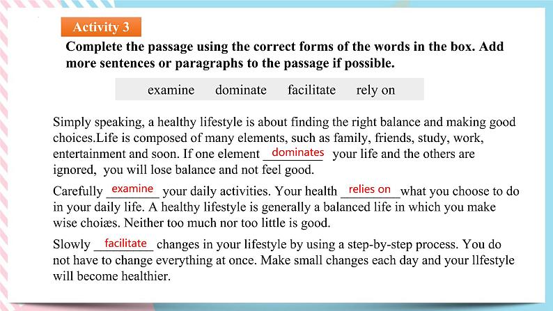 Unit 2 Healthy Lifestyle Learning About Language(1)课件07